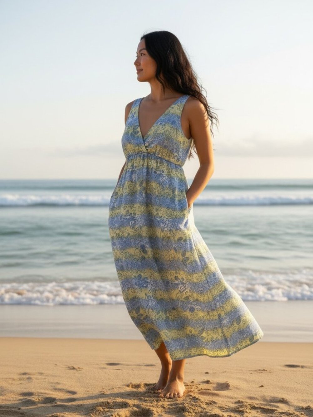 Blue Ginger Maxi Dress XS